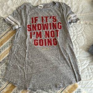 VS PINK tunic style graphic t-shirt